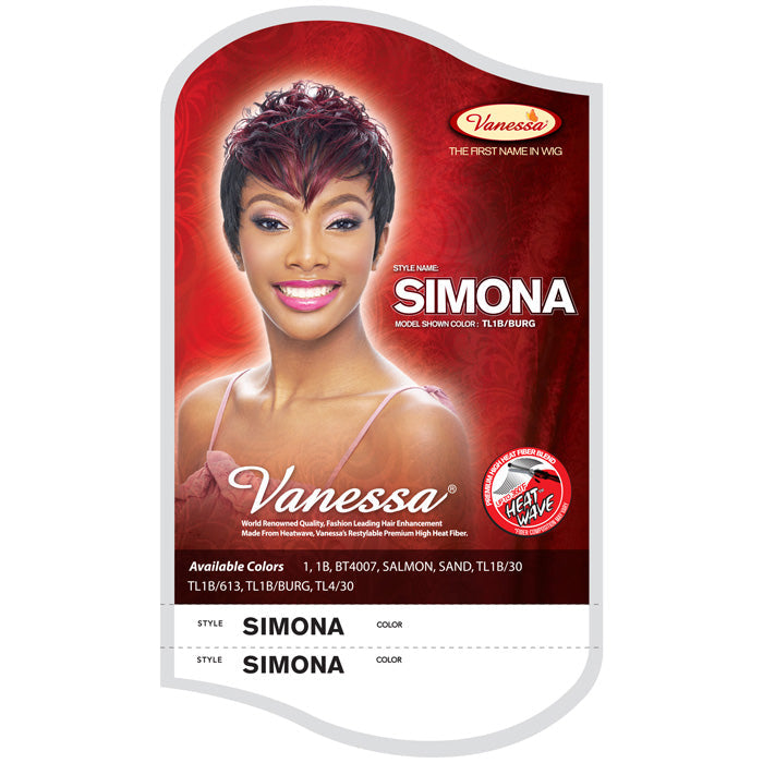 Vanessa Fashionwigs Premium High Heat Fiber Wig - SIMONA Alexwigs