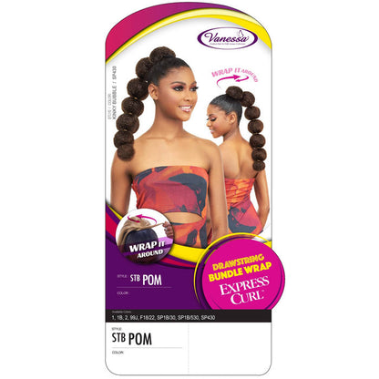 Vanessa Express Curl Hair Drawstring Bundle Wrap Ponytail - STB POM Alexwigs