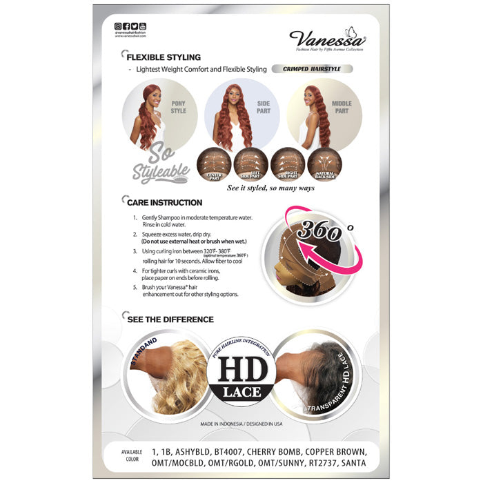 Vanessa View 360 HD Lace Around 360 Wig - VIEW360 KATY