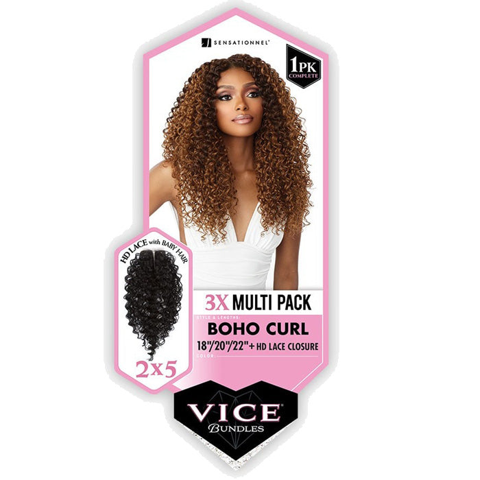 Sensationnel Vice Bundles 3X Multi Weave - BOHO CURL Alexwigs
