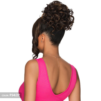 Vivica A Fox Lace Part Bang & Bun - LBPB-VIOLET