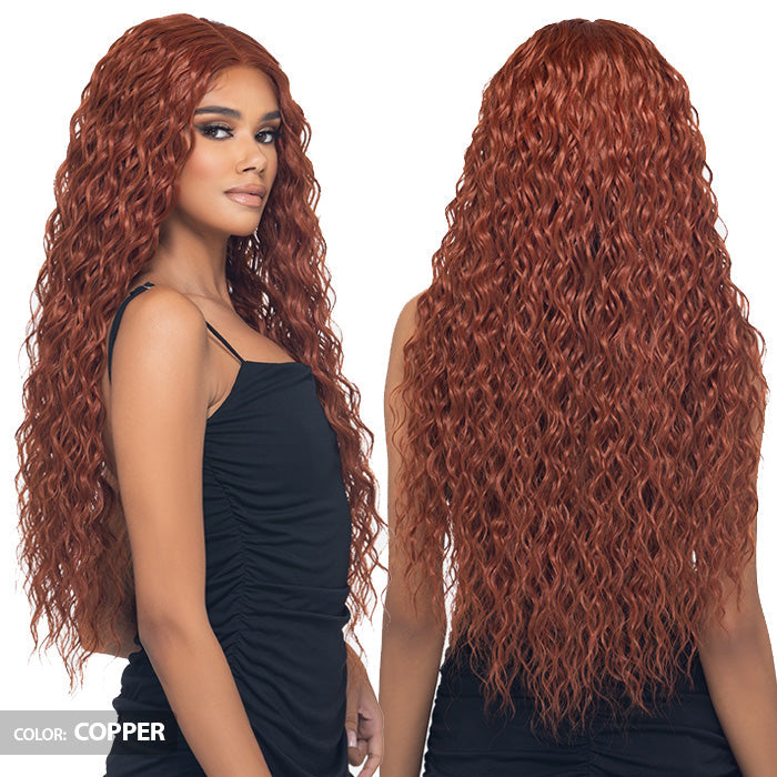 Vivica A Fox Wanna Bee Human Hair Blend 5" Deep HD Lace Front Wig - WNB-4