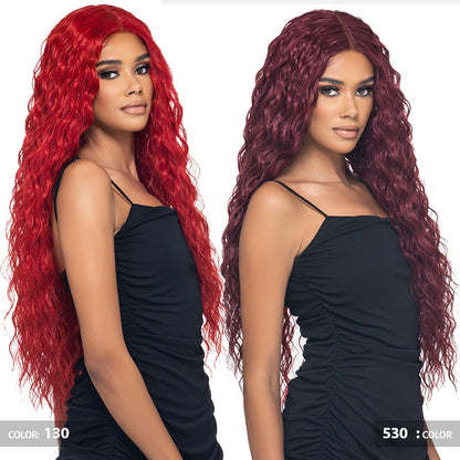 Vivica A Fox Wanna Bee Human Hair Blend 5" Deep HD Lace Front Wig - WNB-4