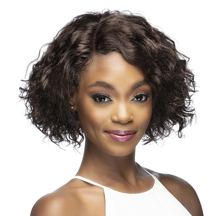 Vivica A Fox Remi Natural Hair 10" LAYERED TIGHT & LOOSE COMBO CURL WITH INVISIBLE SIDE PART Wig - DELANEY