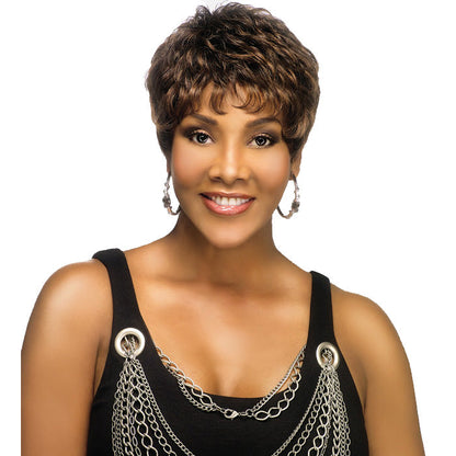 Vivica A Fox Pure Comfort Cap 100% Human Hair Wig - H222-V