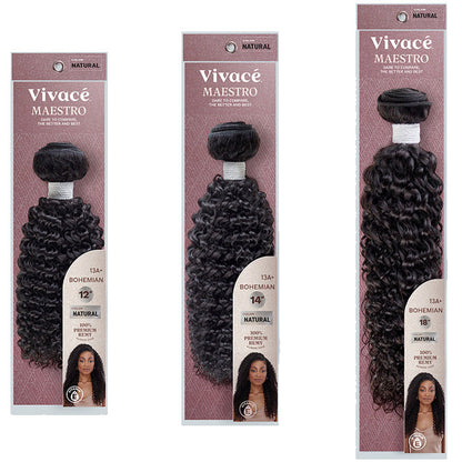 Vivace By Kiss Maestro Weave BOHEMIAN CURL 10-22 - 100% UNPROCESSED REMY HUMAN HAIR