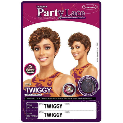 Vanessa Party Lace Deep J-Part Front Wig - DRJ TWIGGY Alexwigs