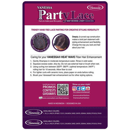 Vanessa Party Lace Deep J-Part Front Wig - DRJ TWIGGY Alexwigs