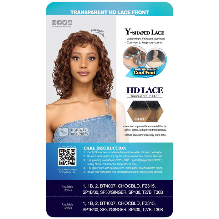 Vanessa Top Lace Synthetic Hair HD Lace Front Wig - TRY DESSY Alexwigs