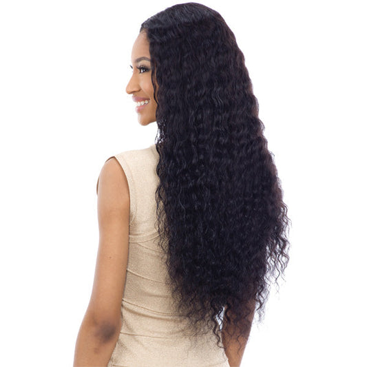 Shake-N-Go Brazilian Natural 100% Human Hair Naked Nature Lace Part Wig - DEEP WAVE 30 Alexwigs