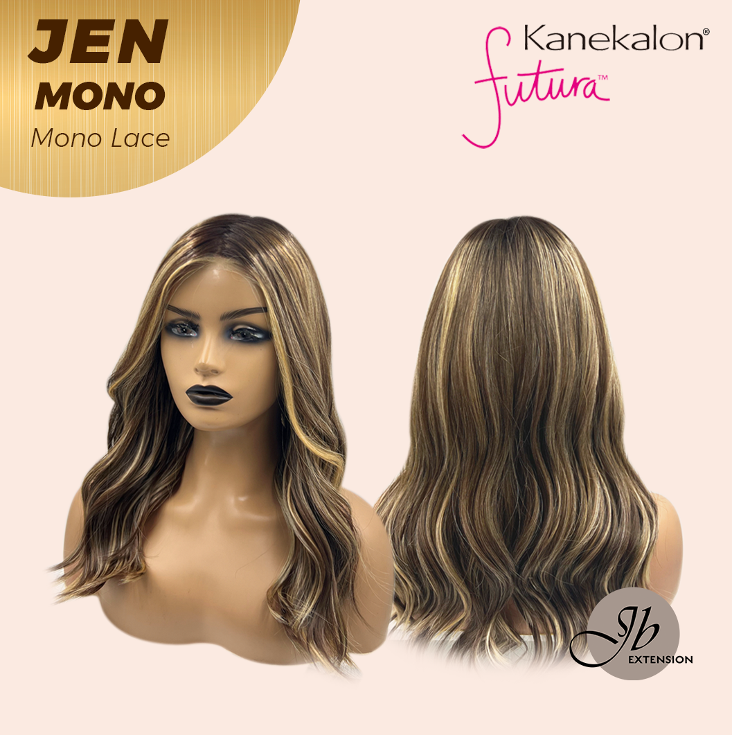 [PRE-ORDER] HOT OF SEASON -JBEXTENSION JEN MONO Monofilament Handmade Wig 6X5 Full Monofilament Hand Tied Top Wig 18 Inches Hazelnut Blonde Highlight Mono Lace Wig With Anti-slip Silicone Strips Glueless Wig JEN MONO【BENDY EAR TABS】 Alexwigs
