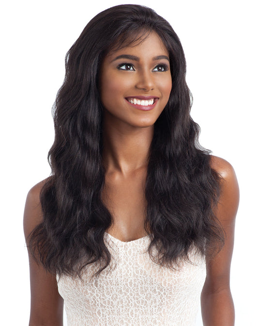 Shake-N-Go Naked 100% Brazilian Natural Human Hair Frontal Lace Wig FRONTAL LACE NATURAL WAVY Alexwigs