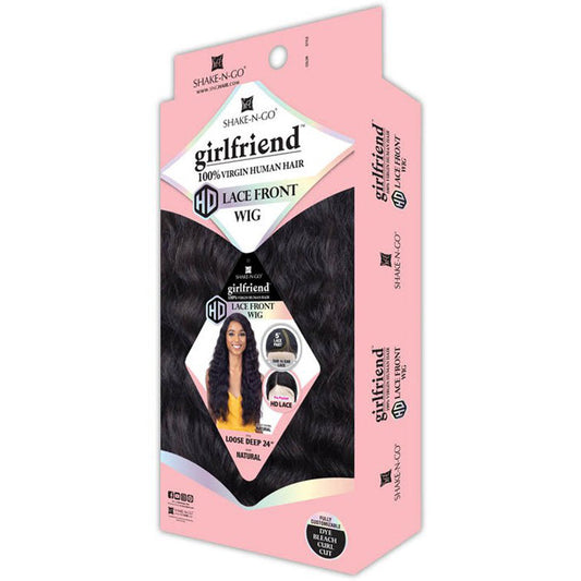 Shake N GO 100% Virgin human hair HD Lace Front Wig - LOOSE DEEP 24 Alexwigs