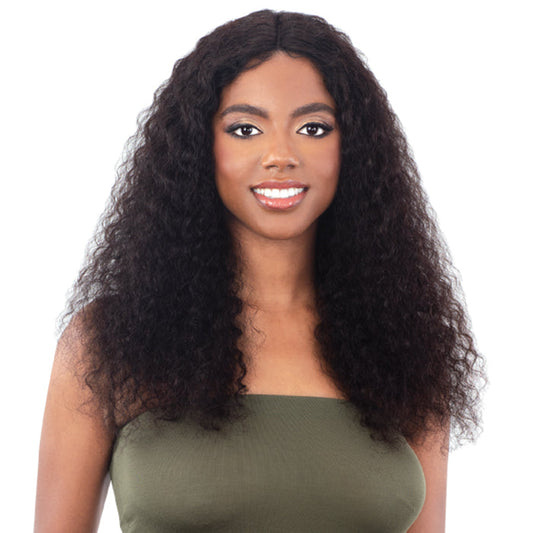 Model Model 100% Human Hair Lace Front Part Wet & Wavy Wig - DEEP WAVE 24 Alexwigs