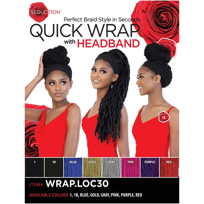 Seduction Quick Wrap with Headband Wig - WRAP.LOC30" Alexwigs