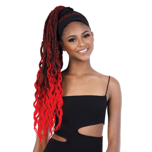 Seduction Quick Wrap with Headband Wig - WRAP.SNC 30" SENEGAL TWIST Alexwigs