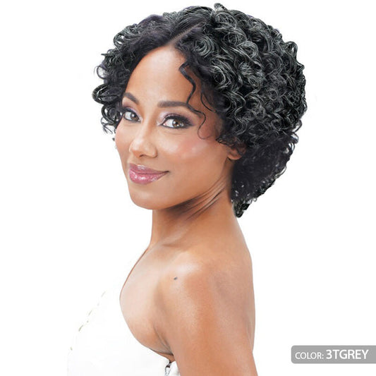 Zury Sis Ms. Wisdom Salt & Pepper 100% Human Hair Lace Part Wig - DIDI Alexwigs