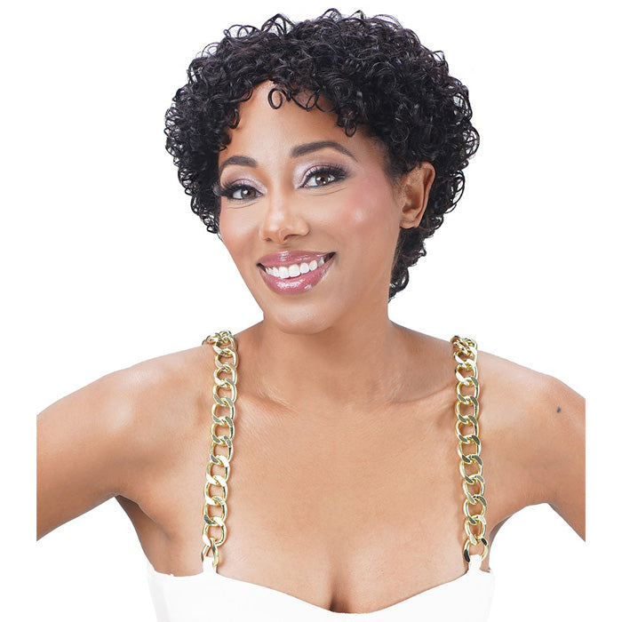 Zury Sis Ms. Wisdom Salt & Pepper 100% Human Hair Full Wig - HR-ISABEL Alexwigs