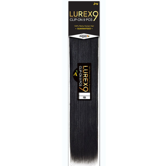 Zury Sis Lurex 100% Remy Human Hair Clip-On Weave - STRAIGHT 9 PCS 10-14" Alexwigs