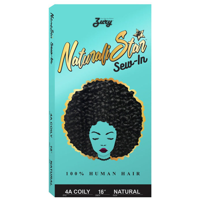 Zury Sis Naturali Star Sew-In 100% Human Hair Weave - 4A COILY 10-16" Alexwigs