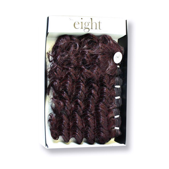 Zury Sis Human Hair Natural Mix Weave - NO.8 DEEP WAVE 8" (3 PCS+ Closure) Alexwigs