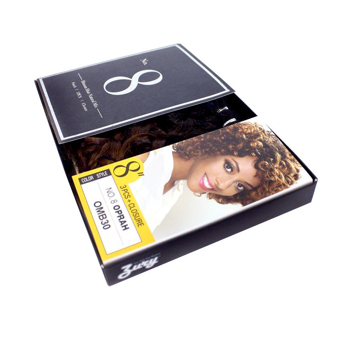 Zury Sis Human Hair Natural Mix Weave - NO.8 OPRAH 8" (3 PCS+ Closure) Alexwigs