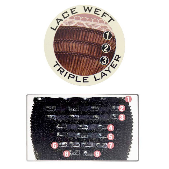 Zury Sis Naturali Star 100% Human Hair Clip-On 9 Weave - 4B KINKY 9 PCS Alexwigs