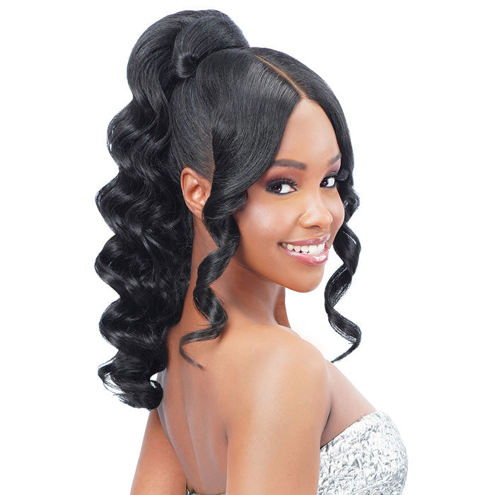 Zury Sis Miss Drawstring Miss Bang Lace Part Drawstring Ponytail - SOFIA Alexwigs