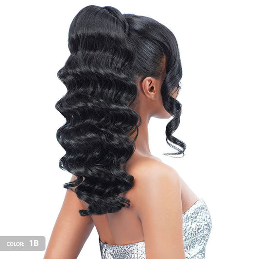 Zury Sis Miss Drawstring Miss Bang Lace Part Drawstring Ponytail - SOFIA Alexwigs