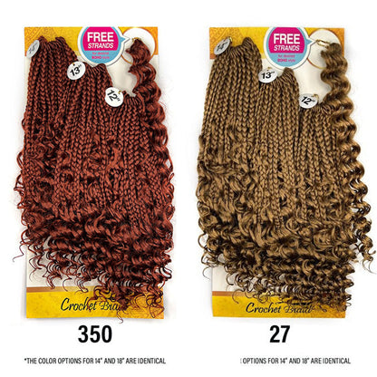 Zury Sis Loop Crochet Braids - V11 BOHO DEEP CURLY 14"16"18" Alexwigs