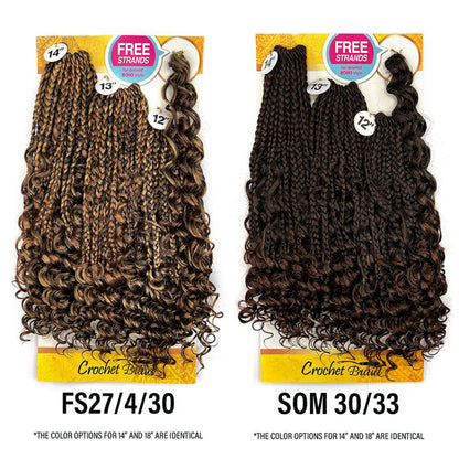 Zury Sis Loop Crochet Braids - V11 BOHO DEEP CURLY 14"16"18" Alexwigs