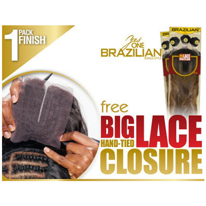 Zury Sis Brazilian YesOne Weave - PERUVIAN (1Pack Finish + Big Closure) 16/18/20"