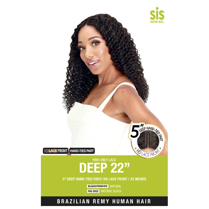 Zury Sis 100% Brazilian Remy Human Hair HD 5" Deep Lace Part Wig - HRH-ONLY LACE DEEP 22"