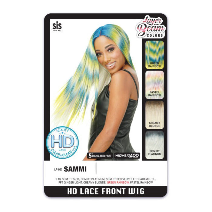 Zury Sis Layer Beam Colors 5" HD Lace Front Wig - LF-HD SAMMI Alexwigs