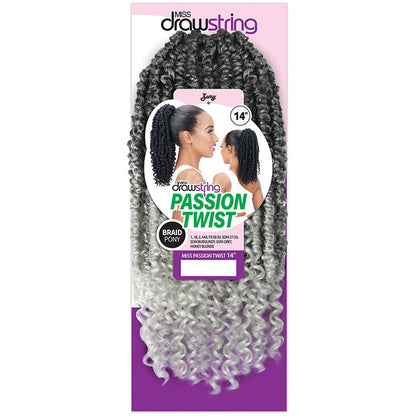 Zury Sis Miss Drawstring Drawstring Ponytail - MISS PASSION TWIST 14" Alexwigs