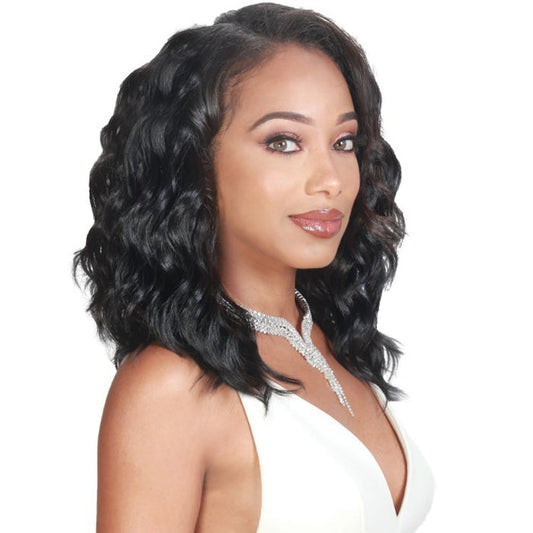 Zury Sis Human Hair Natural Mix NO 8 NATURAL BODY Weave 8" (3 Pcs + Closure) Alexwigs