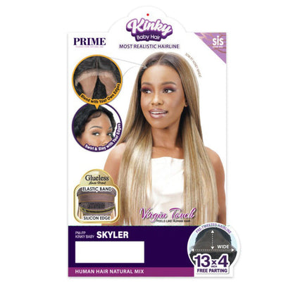 Zury Sis Kinky Baby Hair Human Hair Natural Blend Glueless 13X4 Free Parting Lace Wig - SKYLER Alexwigs