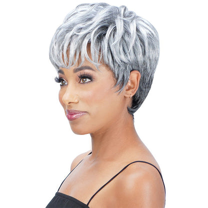 Zury Sis Ms.Wisdom Salt and Pepper Full Wig - WISDOM 203 Alexwigs