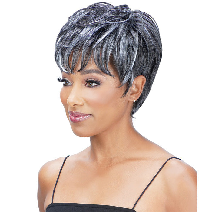 Zury Sis Ms.Wisdom Salt and Pepper Full Wig - WISDOM 203 Alexwigs