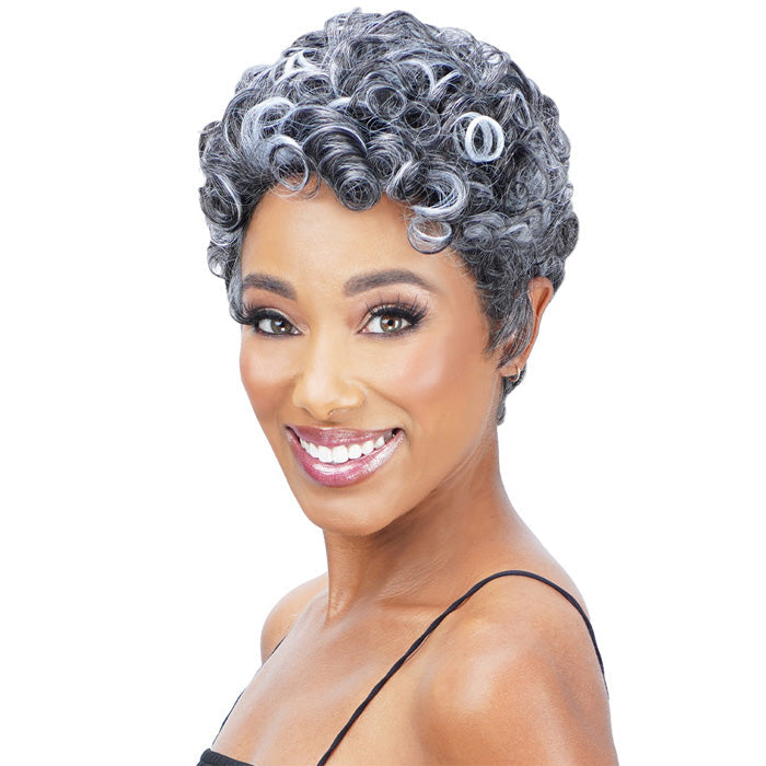 Zury Sis Ms.Wisdom Salt and Pepper Full Wig - WISDOM 204 Alexwigs