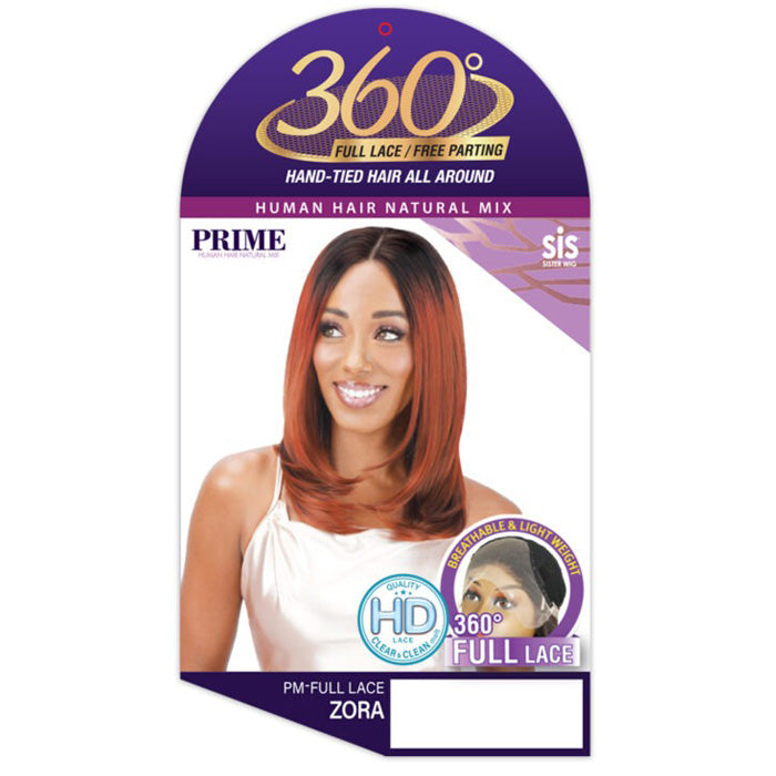 Zury Sis Human Hair Blend 360 HD Full Lace/Free Parting Wig - ZORA Alexwigs